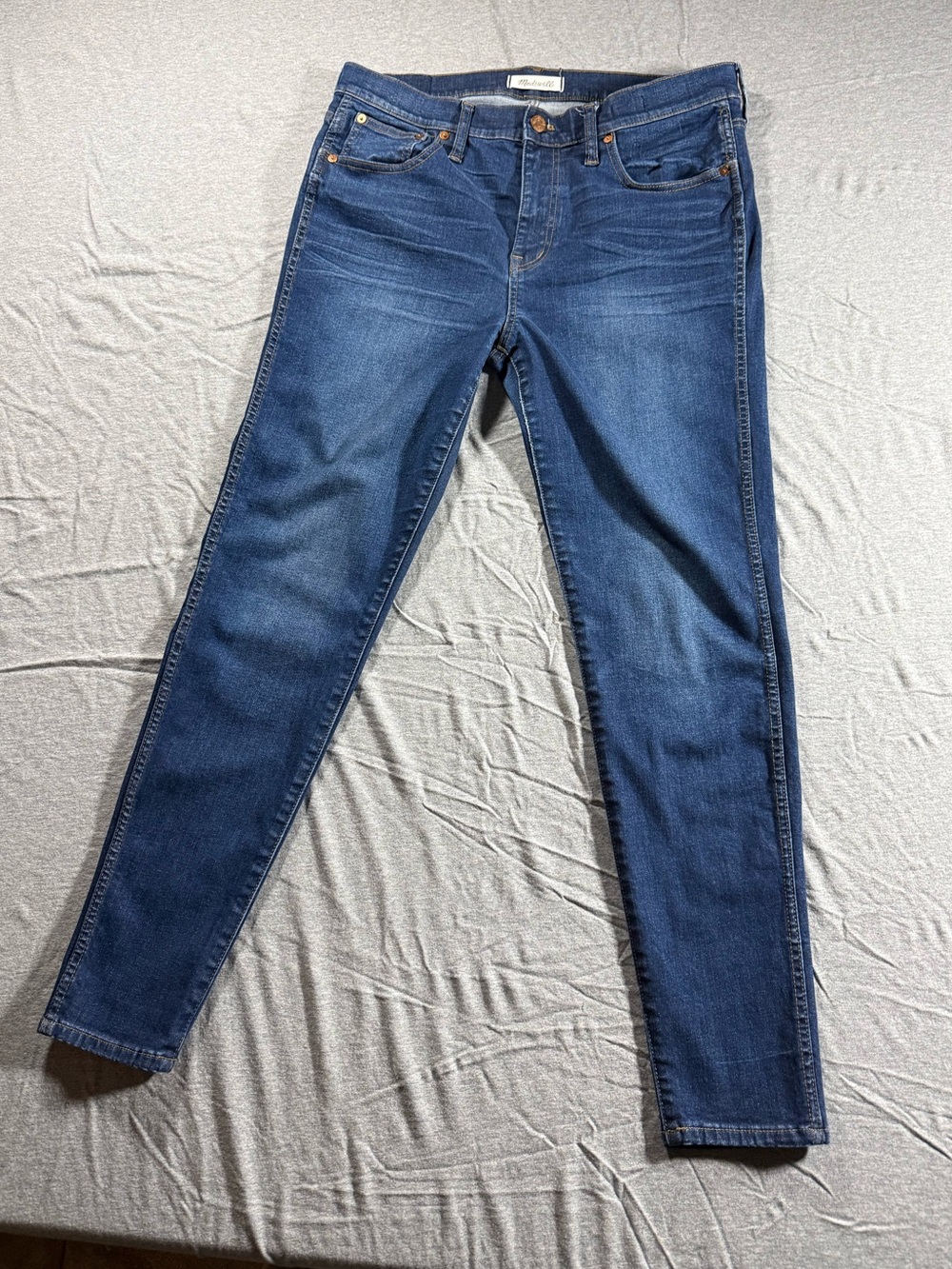 Madewell Skinny Jeans in Dark Blue Wash sz 32